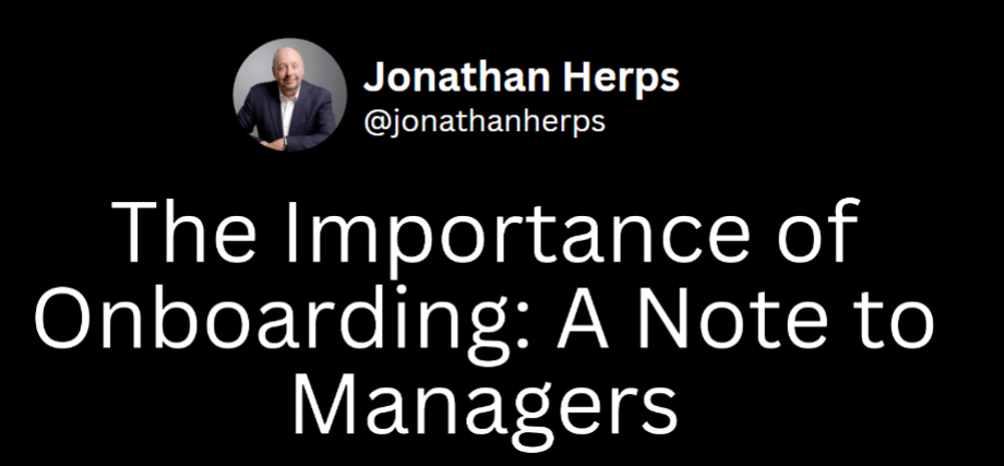 A Note to Managers: Onboarding is an Investment, Not an Expense